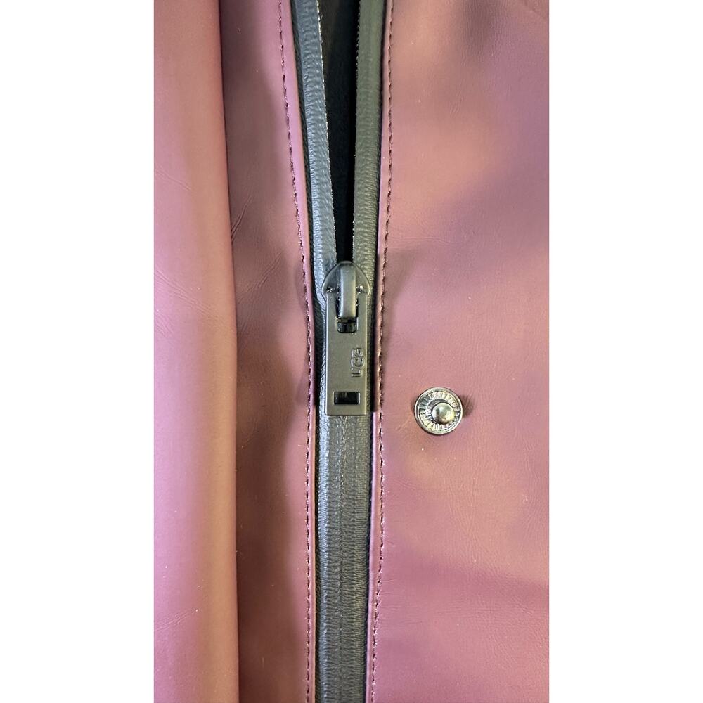 UGG Rylie Rain Jacket Trench - Women's Small - Rubberized - Burgundy - Picture 5 of 11
